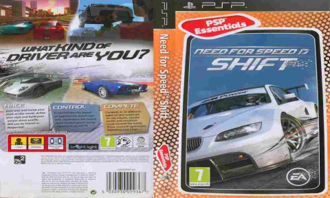 Игра Need for Speed Shift ESSENTIALS, Sony PSP, 178-19, Баград.рф